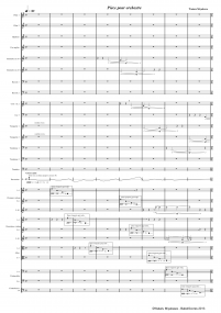 Piece pour orchestre double Wataru Miyakawa A4 z 8